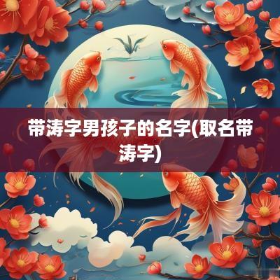 带涛字男孩子的名字(取名带涛字)