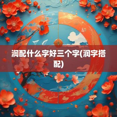 润配什么字好三个字(润字搭配)