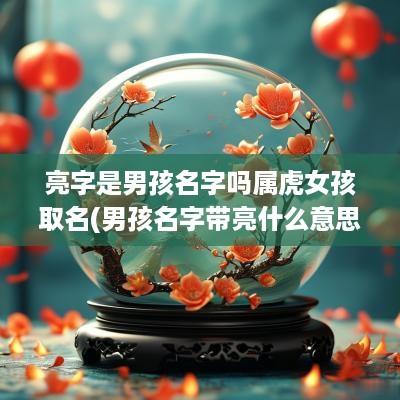 亮字是男孩名字吗属虎女孩取名(男孩名字带亮什么意思)