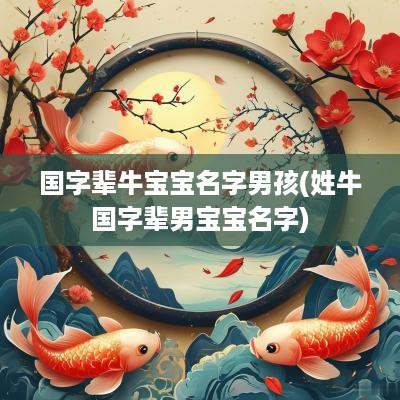 国字辈牛宝宝名字男孩(姓牛国字辈男宝宝名字)