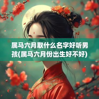 属马六月取什么名字好听男孩(属马六月份出生好不好)