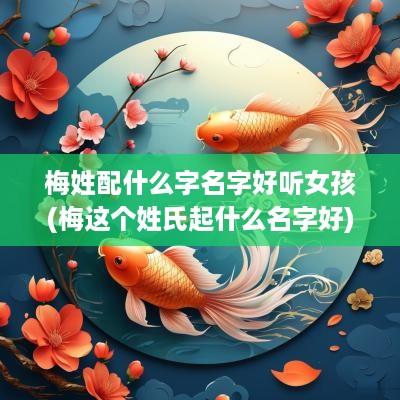 梅姓配什么字名字好听女孩(梅这个姓氏起什么名字好)
