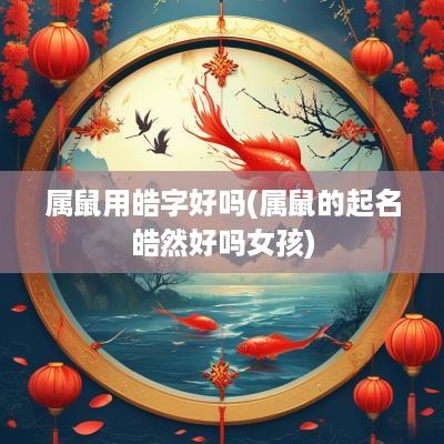 属鼠用皓字好吗(属鼠的起名皓然好吗女孩)