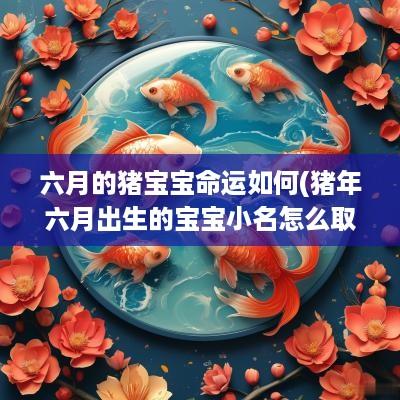 六月的猪宝宝命运如何(猪年六月出生的宝宝小名怎么取)