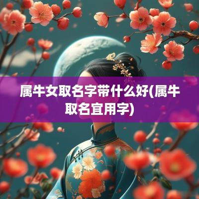 属牛女取名字带什么好(属牛取名宜用字)