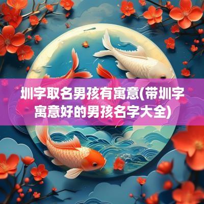 圳字取名男孩有寓意(带圳字寓意好的男孩名字大全)