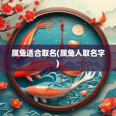 属兔适合取名(属兔人取名字)