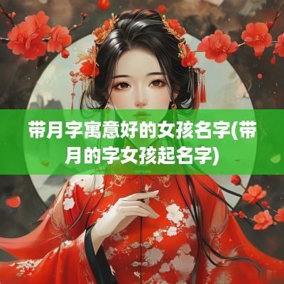 带月字寓意好的女孩名字(带月的字女孩起名字)