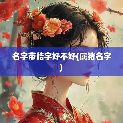 名字带皓字好不好(属猪名字)