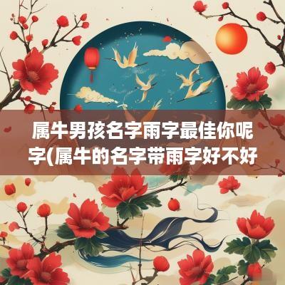 属牛男孩名字雨字最佳你呢字(属牛的名字带雨字好不好)