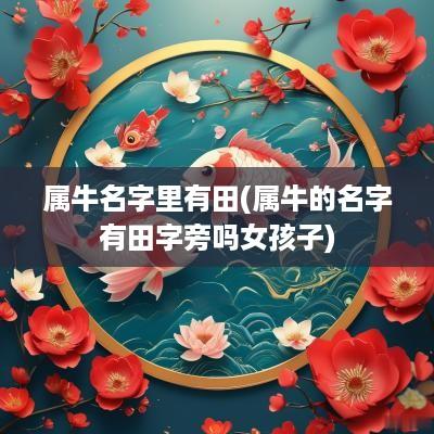 属牛名字里有田(属牛的名字有田字旁吗女孩子)