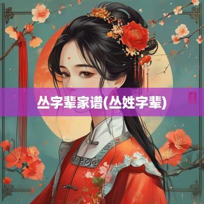 丛字辈家谱(丛姓字辈)