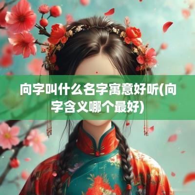 向字叫什么名字寓意好听(向字含义哪个最好)