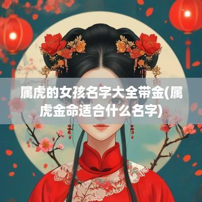 属虎的女孩名字大全带金(属虎金命适合什么名字)