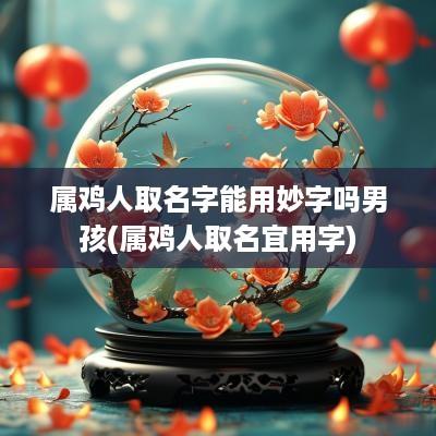 属鸡人取名字能用妙字吗男孩(属鸡人取名宜用字)