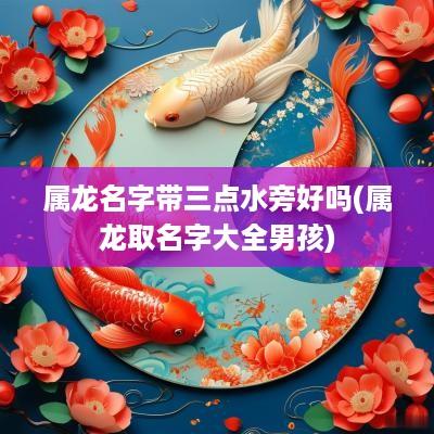 属龙名字带三点水旁好吗(属龙取名字大全男孩)