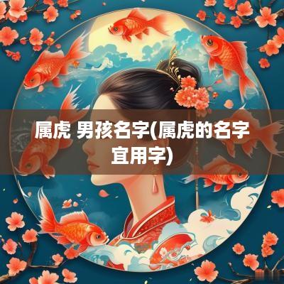 属虎 男孩名字(属虎的名字宜用字)