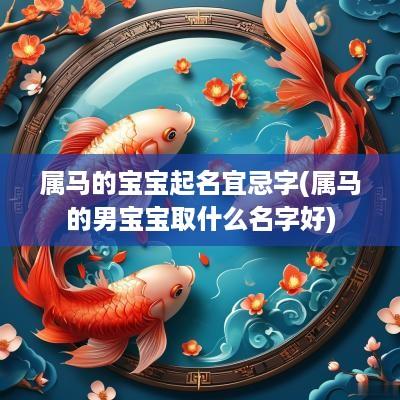 属马的宝宝起名宜忌字(属马的男宝宝取什么名字好)