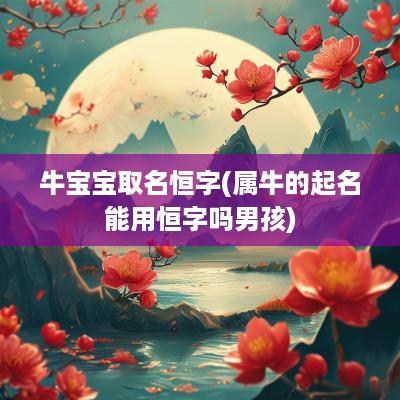 牛宝宝取名恒字(属牛的起名能用恒字吗男孩)