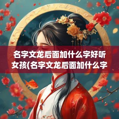 名字文龙后面加什么字好听女孩(名字文龙后面加什么字好听)