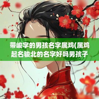 带峻字的男孩名字属鸡(属鸡起名骏北的名字好吗男孩子)