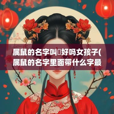 属鼠的名字叫玥好吗女孩子(属鼠的名字里面带什么字最好)