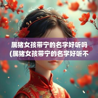 属猪女孩带宁的名字好听吗(属猪女孩带宁的名字好听不)