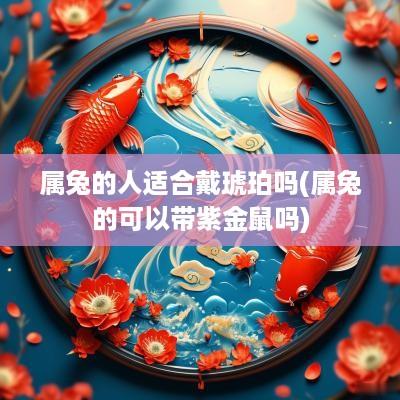 属兔的人适合戴琥珀吗(属兔的可以带紫金鼠吗)