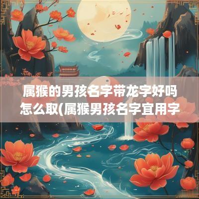 属猴的男孩名字带龙字好吗怎么取(属猴男孩名字宜用字)