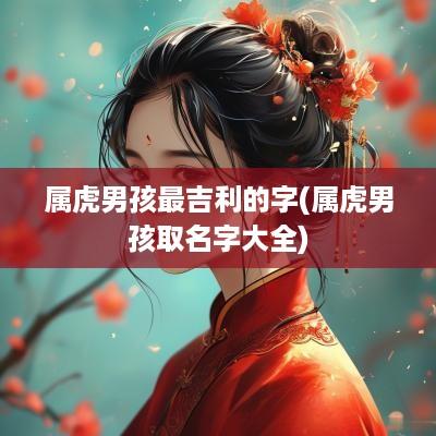 属虎男孩最吉利的字(属虎男孩取名字大全)