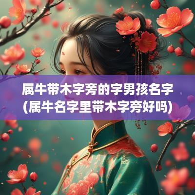 属牛带木字旁的字男孩名字(属牛名字里带木字旁好吗)