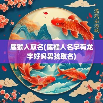 属猴人取名(属猴人名字有龙字好吗男孩取名)