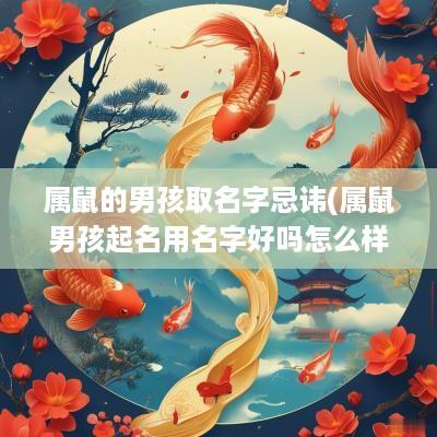 属鼠的男孩取名字忌讳(属鼠男孩起名用名字好吗怎么样)
