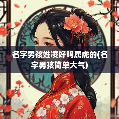 名字男孩姓凌好吗属虎的(名字男孩简单大气)