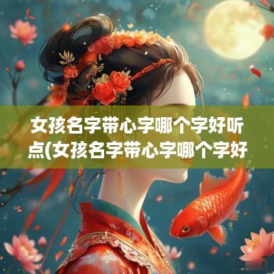 女孩名字带心字哪个字好听点(女孩名字带心字哪个字好听)