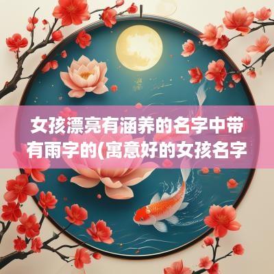 女孩漂亮有涵养的名字中带有雨字的(寓意好的女孩名字带雨字有哪些)