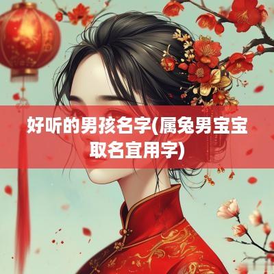 好听的男孩名字(属兔男宝宝取名宜用字)