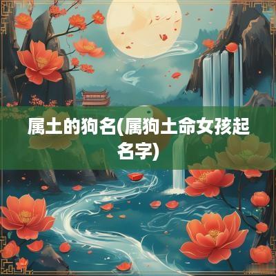 属土的狗名(属狗土命女孩起名字)