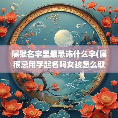 属猴名字里最忌讳什么字(属猴忌用字起名吗女孩怎么取名)
