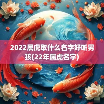 2025属虎取什么名字好听男孩(22年属虎名字)