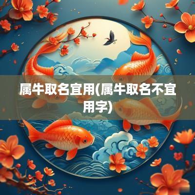 属牛取名宜用(属牛取名不宜用字)