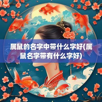 属鼠的名字中带什么字好(属鼠名字带有什么字好)