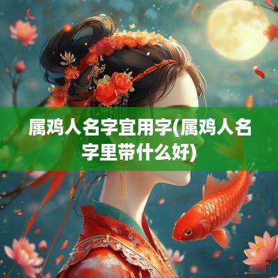 属鸡人名字宜用字(属鸡人名字里带什么好)