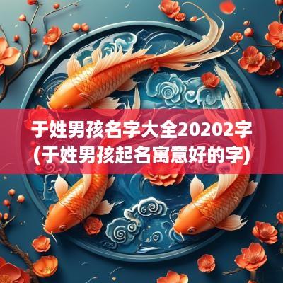 于姓男孩名字大全20252字(于姓男孩起名寓意好的字)
