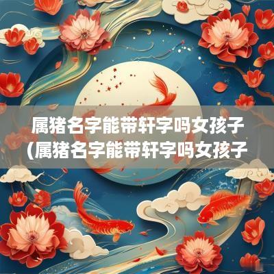 属猪名字能带轩字吗女孩子(属猪名字能带轩字吗女孩子怎么取名)