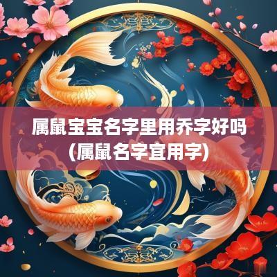 属鼠宝宝名字里用乔字好吗(属鼠名字宜用字)