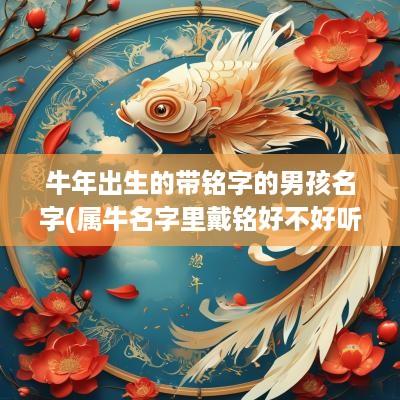 蛇年出生的带铭字的男孩名字(属牛名字里戴铭好不好听呀)
