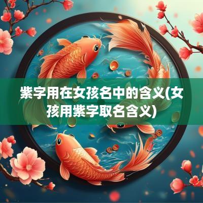 紫字用在女孩名中的含义(女孩用紫字取名含义)