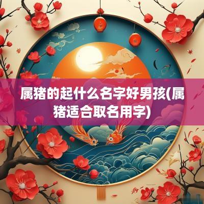 属猪的起什么名字好男孩(属猪适合取名用字)