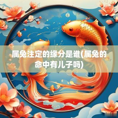 属兔注定的缘分是谁(属兔的命中有儿子吗)
